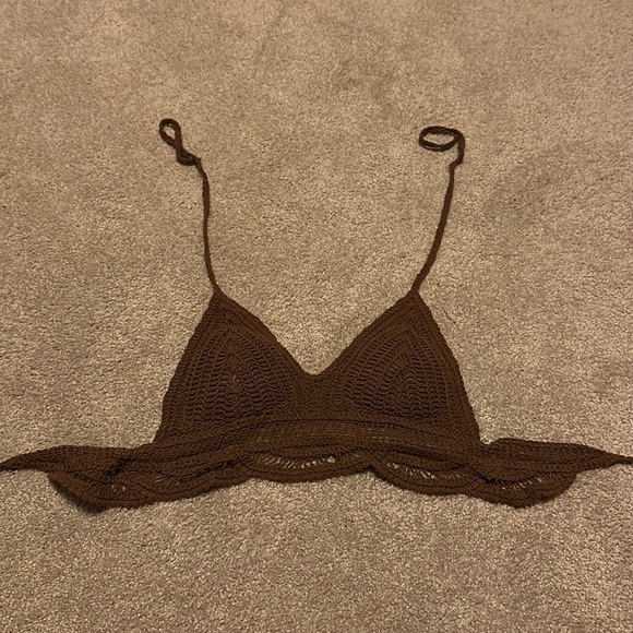 Brown knit top - Picture 1 of 1